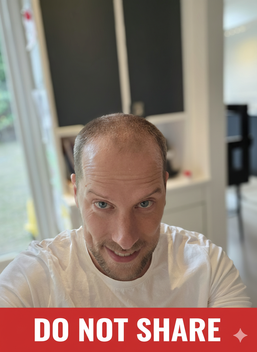 Haartransplantatie voor — uitgangssituatie met haaruitval